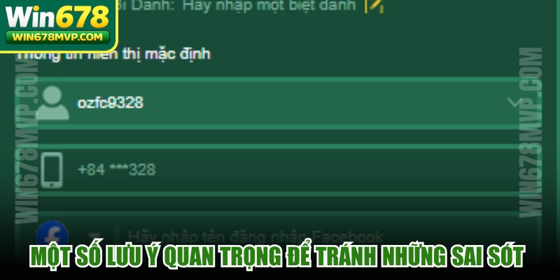 Một số lưu ý quan trọng để tránh những sai sót khi đăng ký tài khoản