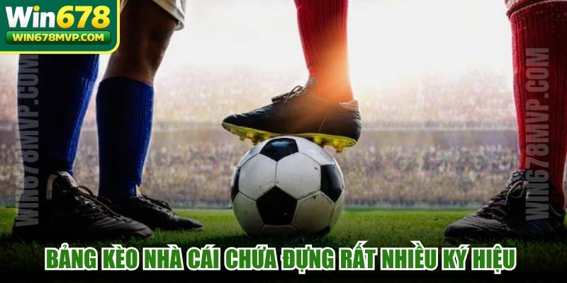 Bảng kèo nhà cái chứa đựng rất nhiều ký hiệu viết tắt và thuật ngữ